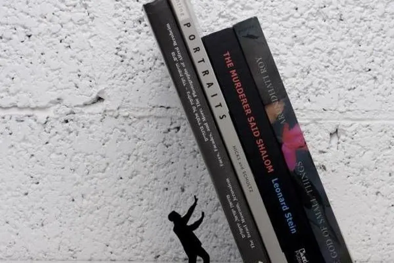 Falling Books Bookend