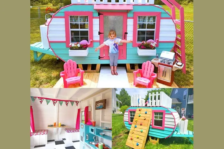 Happy Camper Retro Playhouse DIY Plans