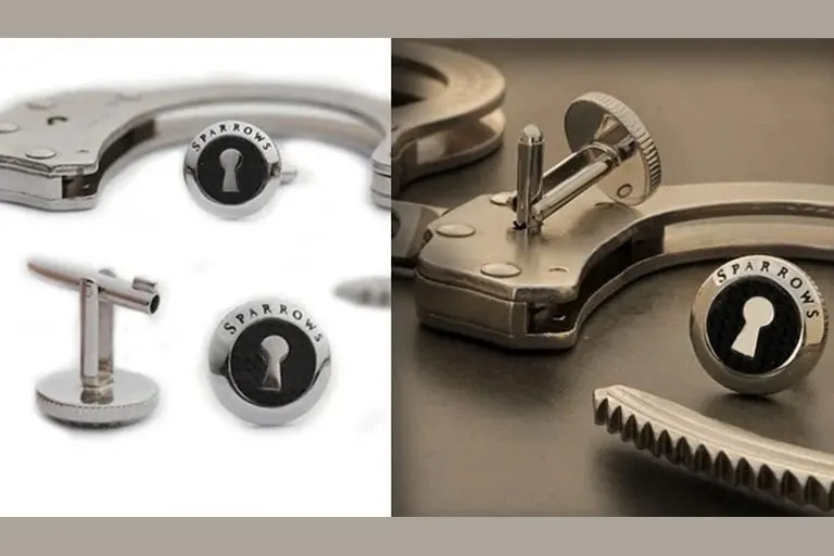 Uncuff Links Handcuff Key Cufflinks