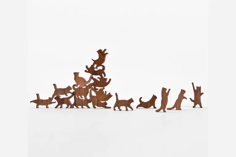 Cat Pile Wooden Stacking Game