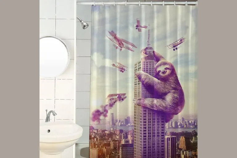 Slothzilla Shower Curtain