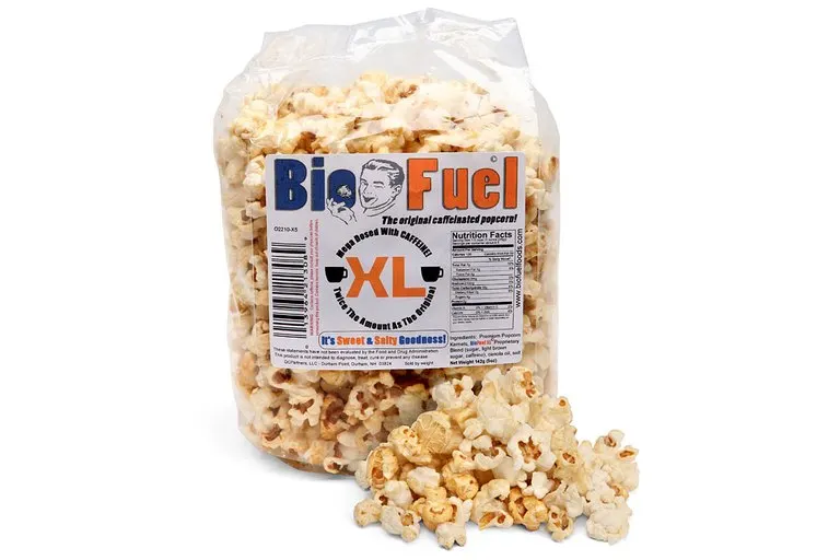 Biofuel Caffeinated Popcorn