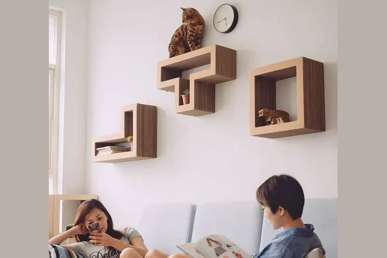Katris Modular Tetris Cat Shelves