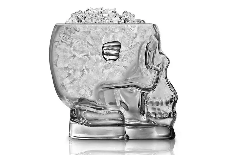 Brainfreeze Glass Skull Ice Bucket