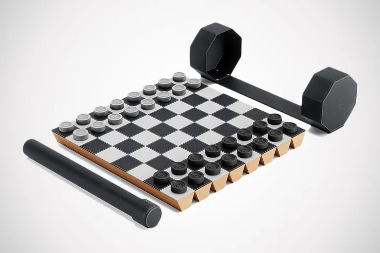 Umbra Rolz Roll-Up Chess & Checkers Set