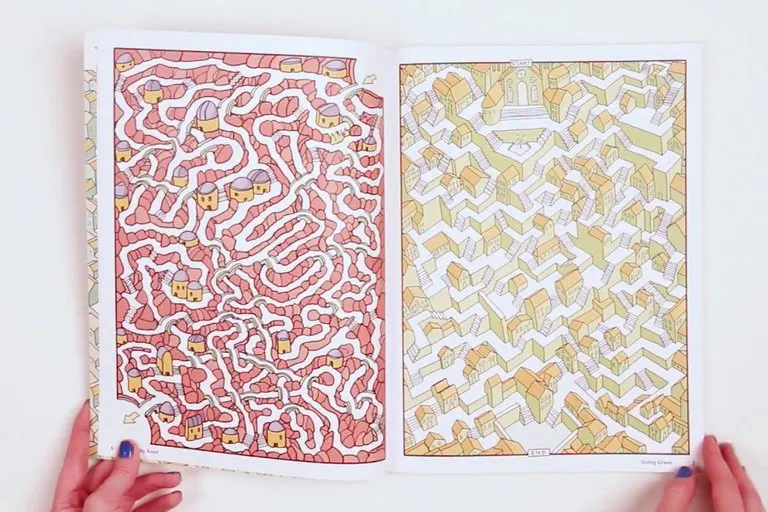 From Here to There Isometric Maze Book