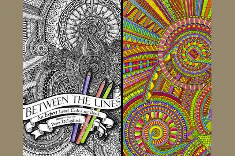 Between the Lines Expert Level Coloring Book