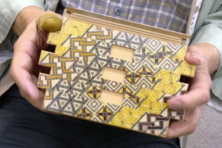 Yosegi Japanese Marquetry Puzzle Box