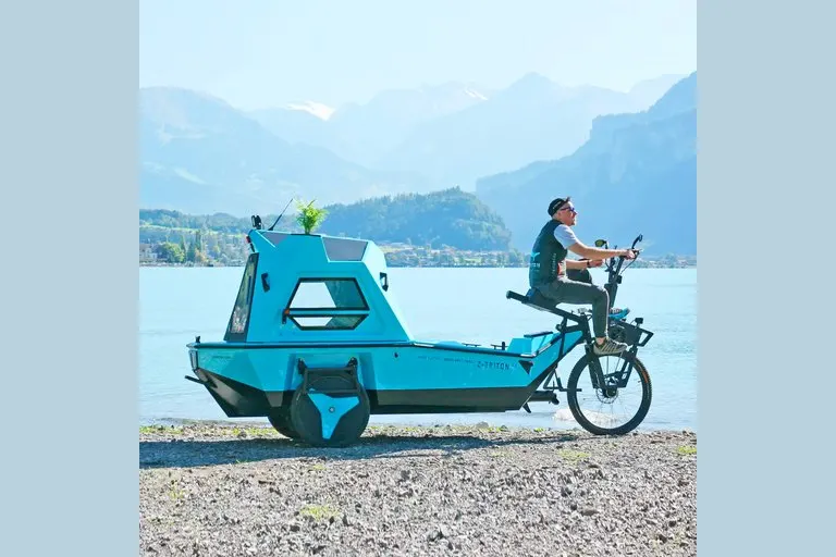 Z-Triton Amphibious Tricycle, Camper, and Boat