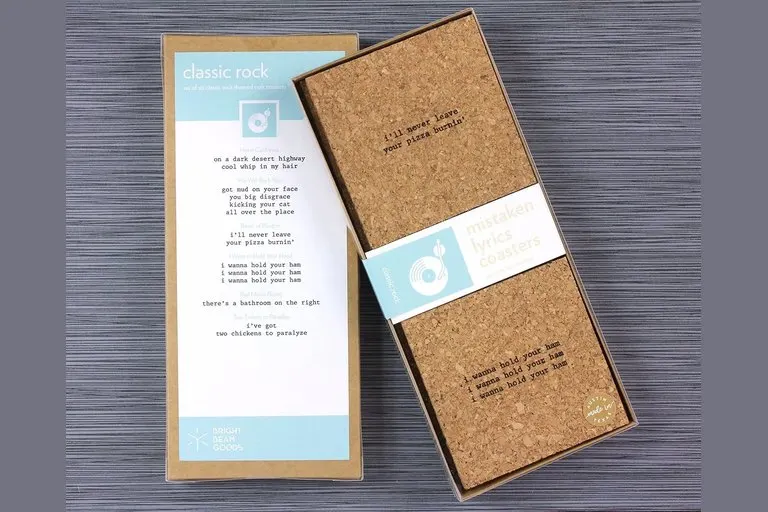 Mistaken Lyrics Coasters