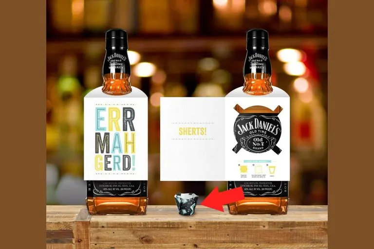 ERRMAHGERD Foldable Paper Shot Glass Greeting Card
