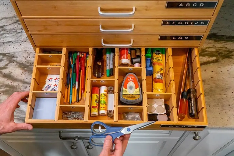 Alpha QuickFind Alphabetized Junk Drawer Organizer