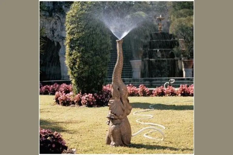 Hand-Painted Elephant Lawn Sprinkler