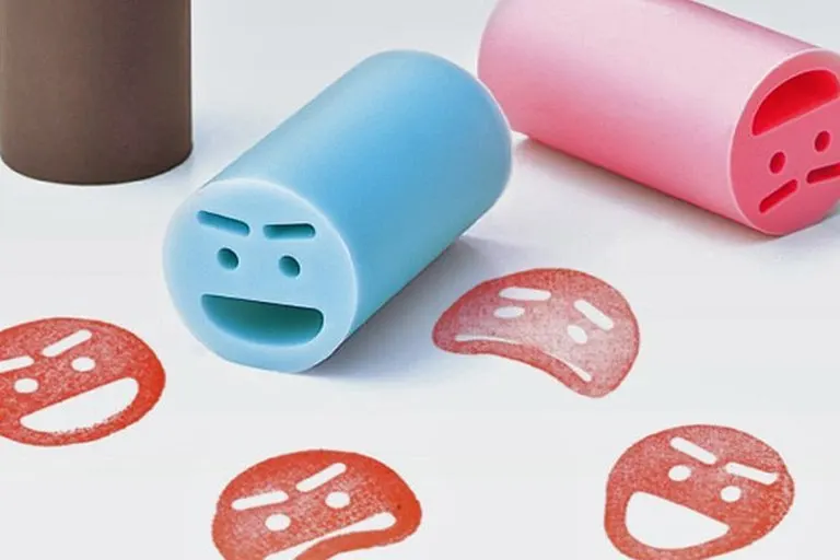 Pack Face Stamp Emotional Rubber Stamp