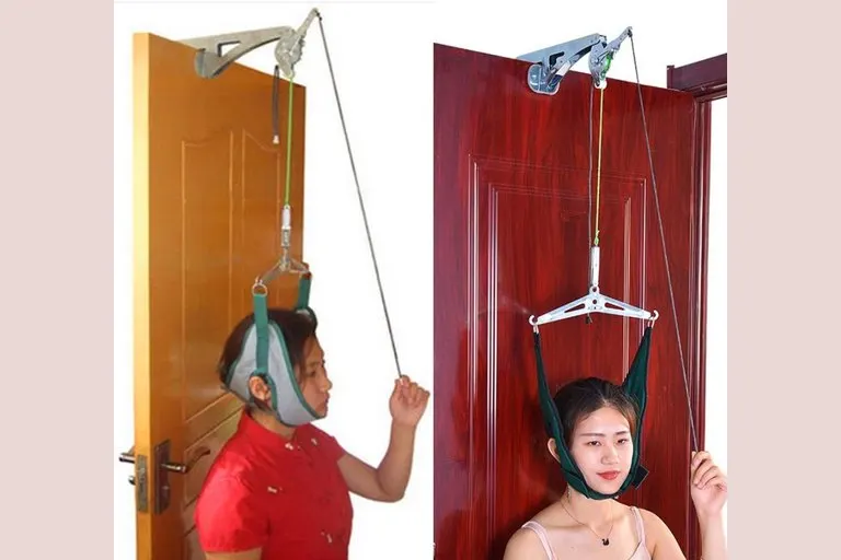 Over-The-Door Cervical Traction Neck Stretcher