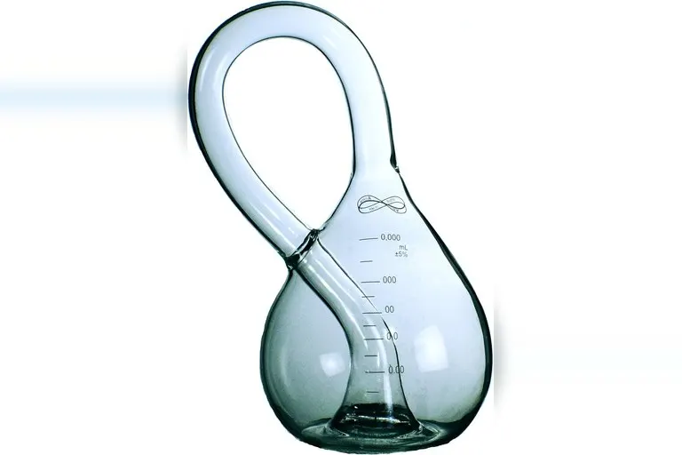 Handmade Glass Klein Bottle