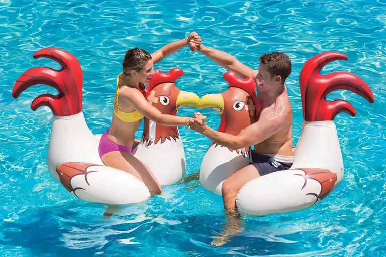 Inflatable Chicken Fight Pool Floats