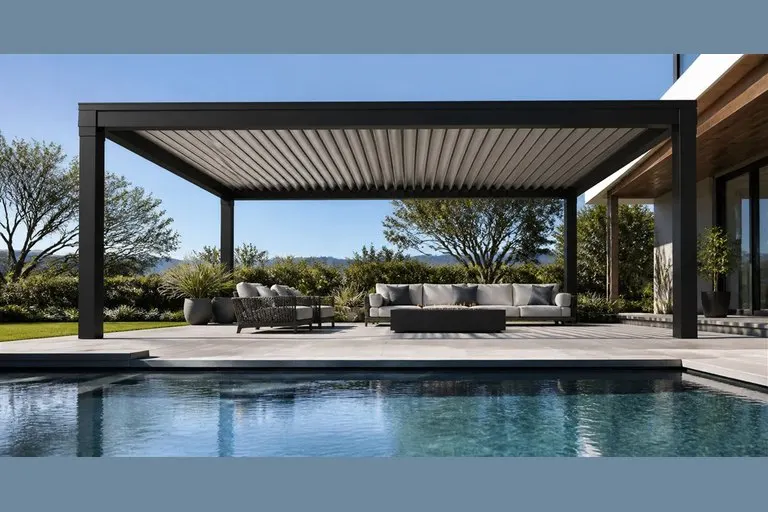 StruXure Pivot 6 Flat Motorized Pergola Louver