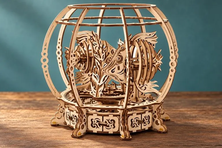 Ugears Mechanical Wooden Aquarium