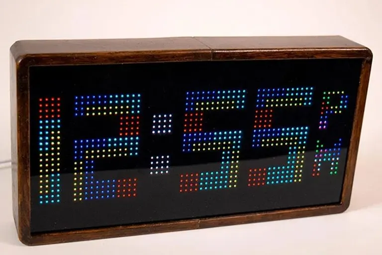 Animated Tetris LED Clock