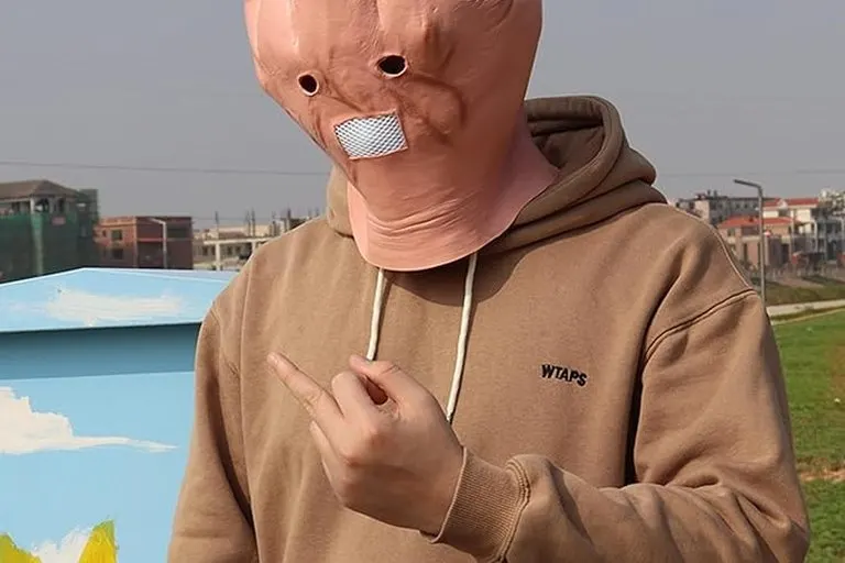 Giant Middle Finger Mask