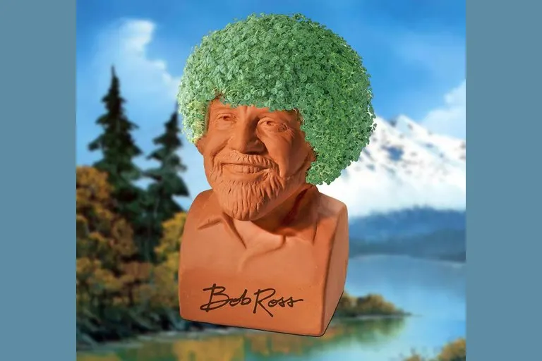Bob Ross Chia Pet