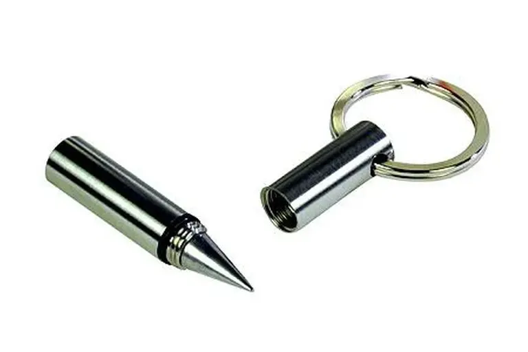 Inkless Metal Pen Key Ring