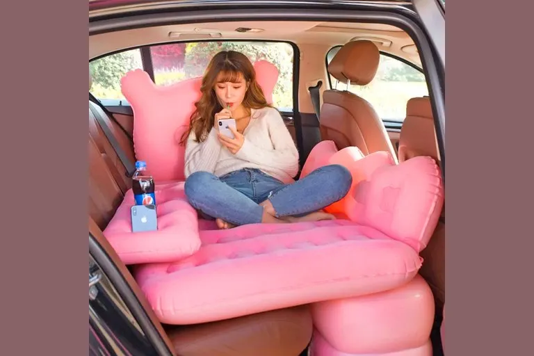 Inflatable Car Backseat Lounger and Bed