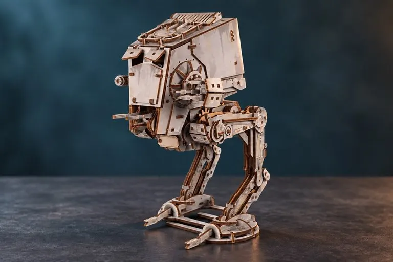 UGEARS Star Wars AT-ST Mechanical Walking Model