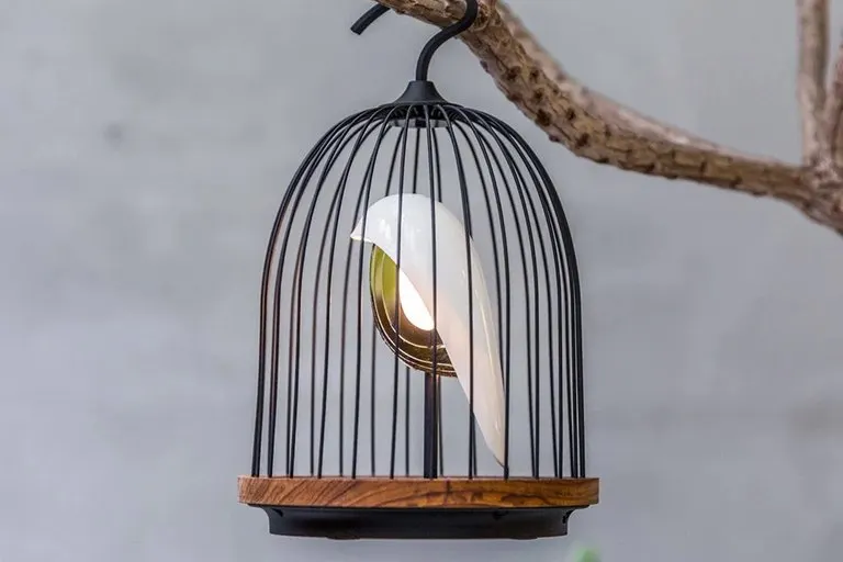 Jingoo Porcelain Birdcage Bluetooth Speaker & Lamp