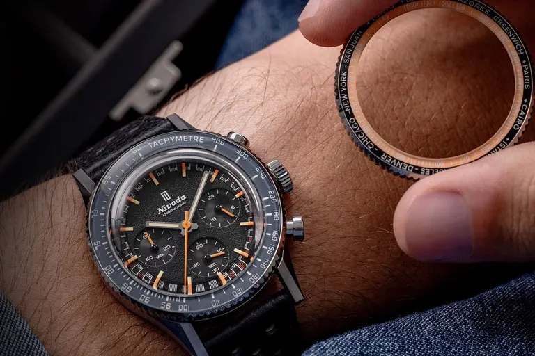 Nivada Grenchen Interchangeable Bezel Chronomaster