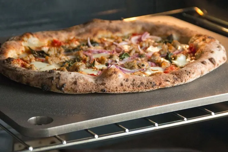 NerdChef Heavy-Duty Steel Pizza Stone