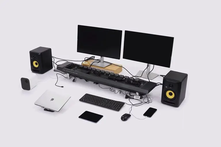 Hexcal Studio Over-Engineered Power Desk Shelf
