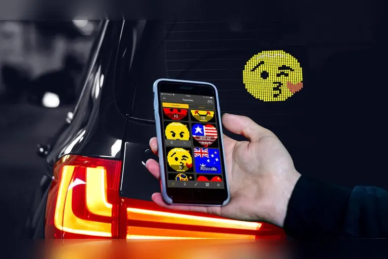 Mojipic Voice-Controlled LED Car Display