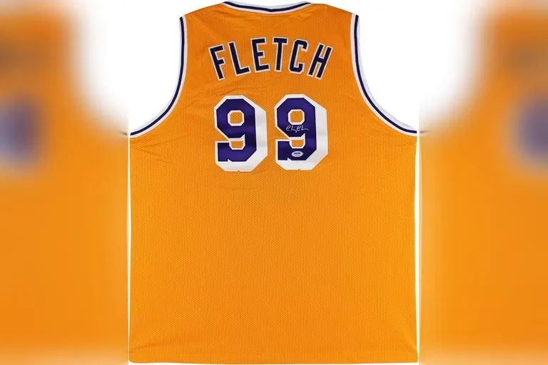 Chevy Chase Signed Lakers Fletch Jersey