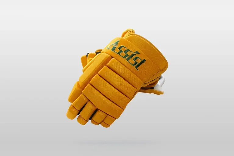 Third Assist Vintage-Style Hockey Gloves