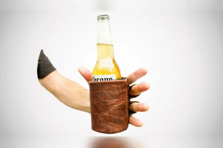 Leather Beer Glove