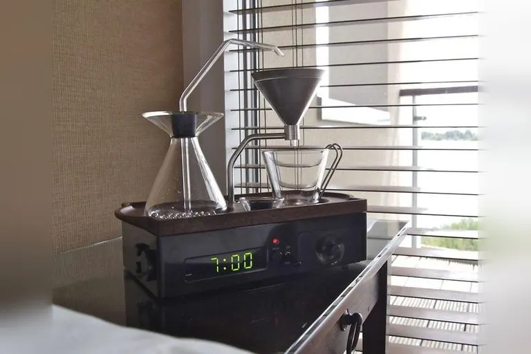 The Barisieur Coffee Brewing Alarm Clock
