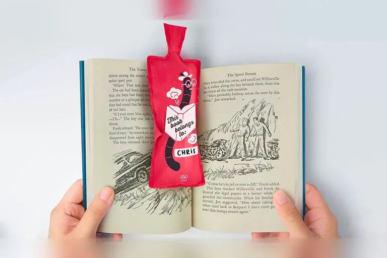 Bookie Cushion Whoopee Cushion Bookmark