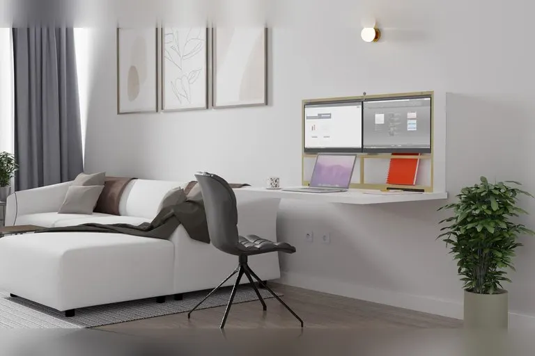 DropTop Wall-Mounted Workstation