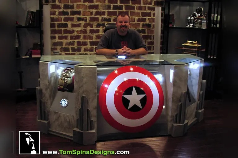 The Avengers Custom Prop Desk