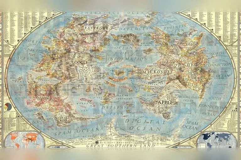 Map of the Internet Poster
