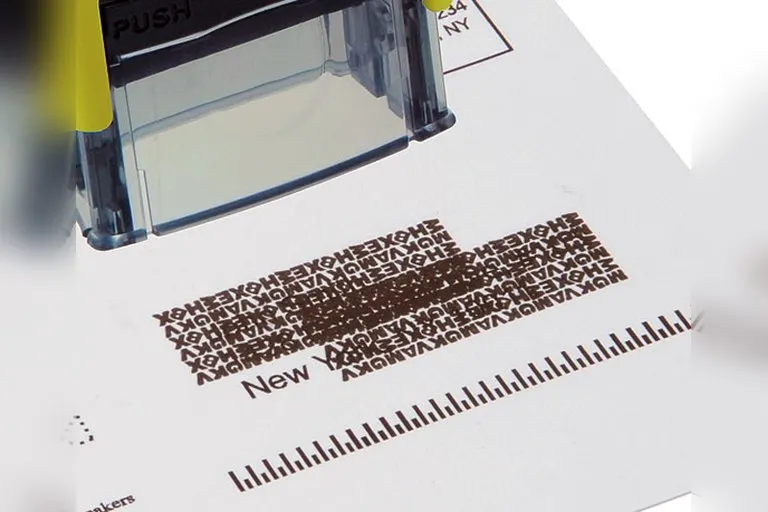Identity Theft Protection Roller Stamp