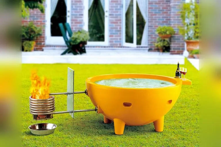 ALFI Wood-Burning Off-Grid Hot Tub