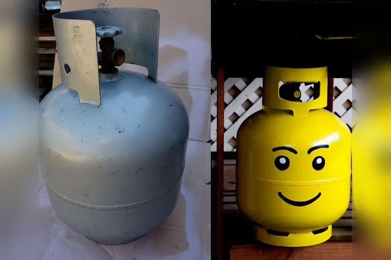 Propane Tank LEGO Head DIY