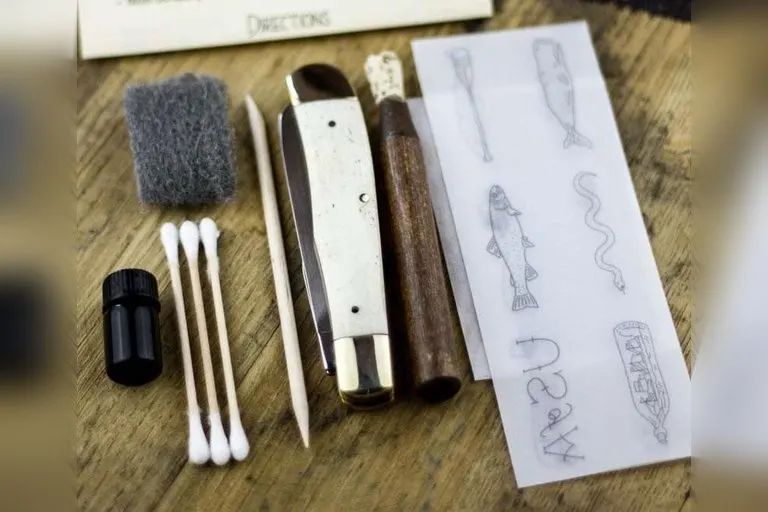 DIY Scrimshaw Pocket Knife Kit