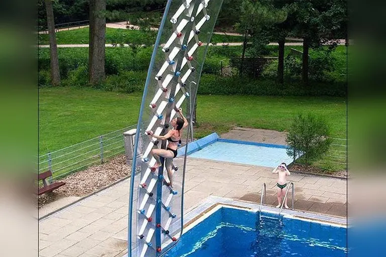 AquaClimb Poolside Water Wall
