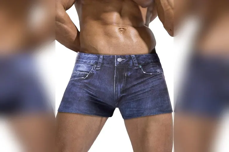 Jean Shorts Swim Trunks