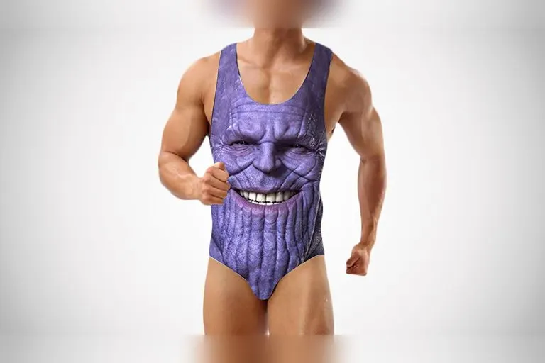 Men's One-Piece Thanos Swimsuit