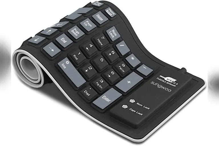 Sungwoo Foldable Silicone Rollup Keyboard